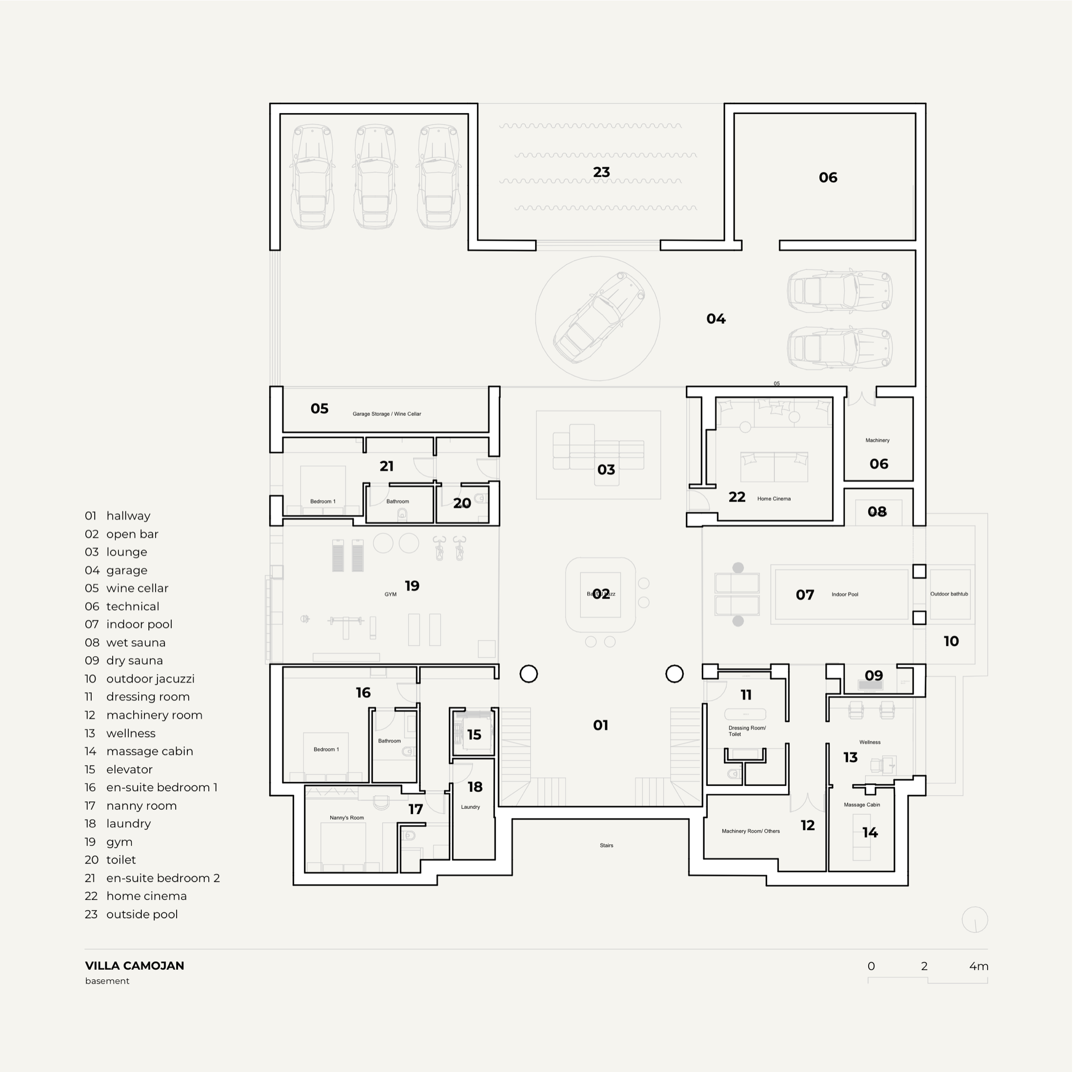 Cascada de Camoján Basement floorplan