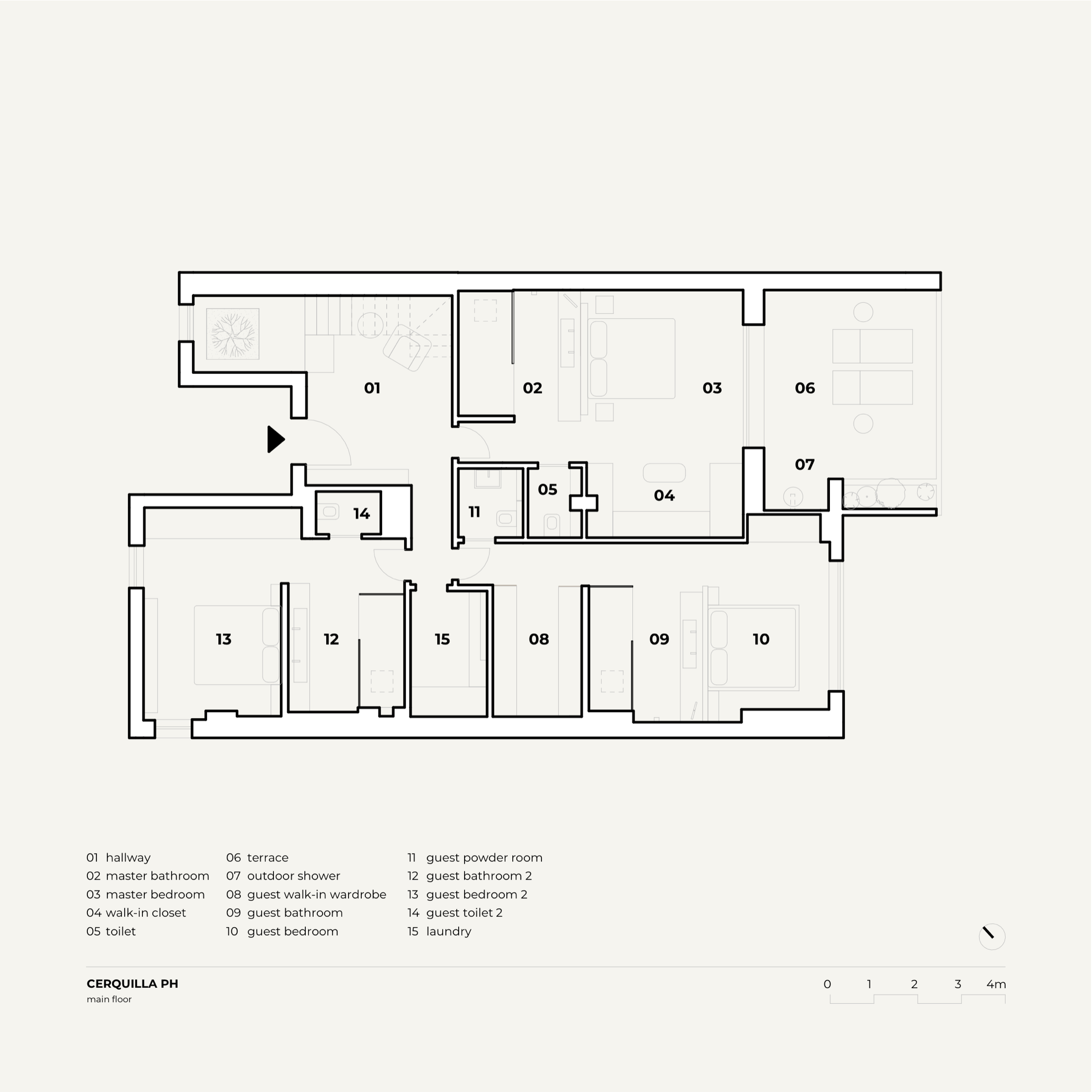 La Cerquilla PH Ground floor floorplan