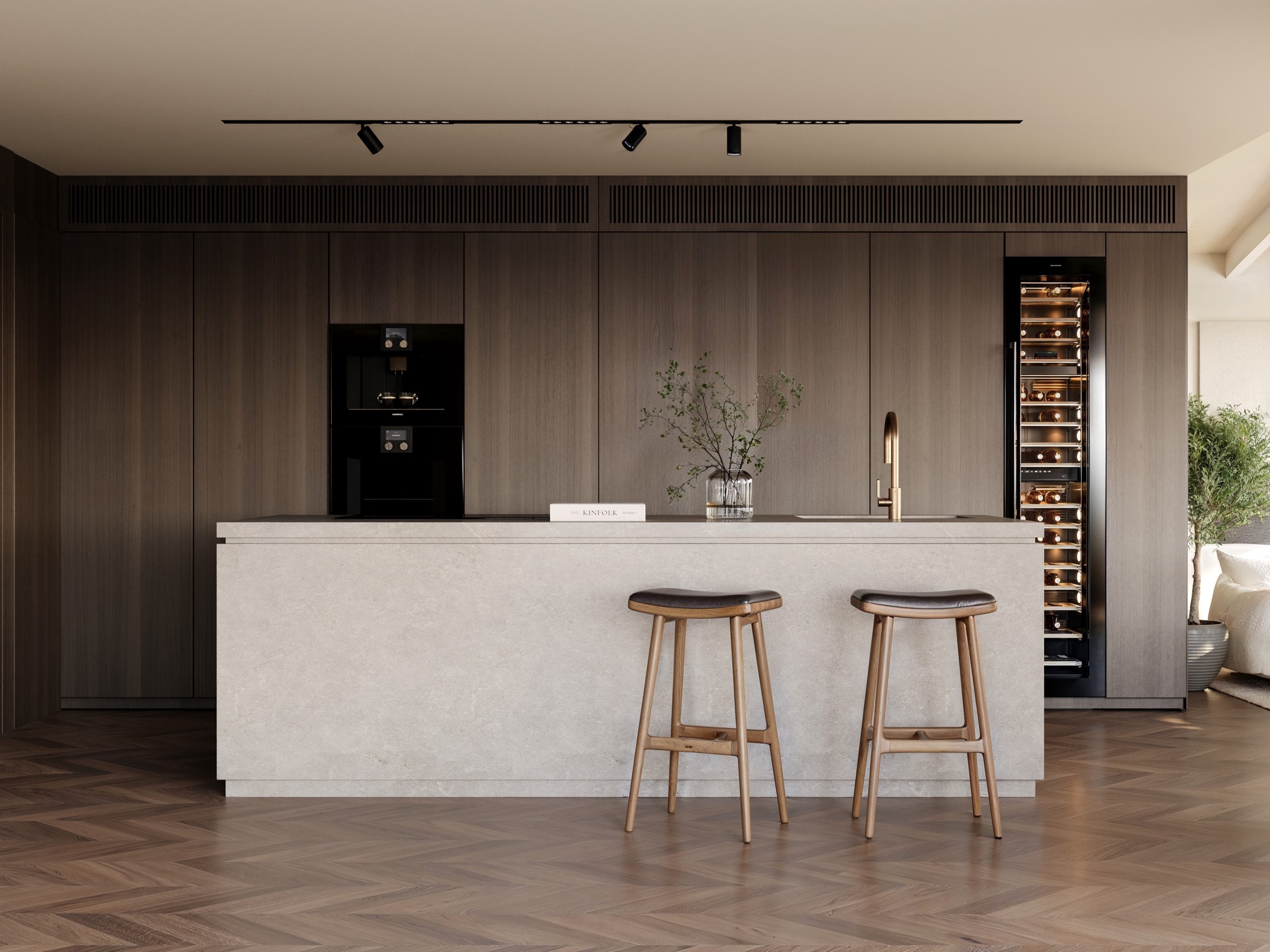 Villa Voir kitchen island